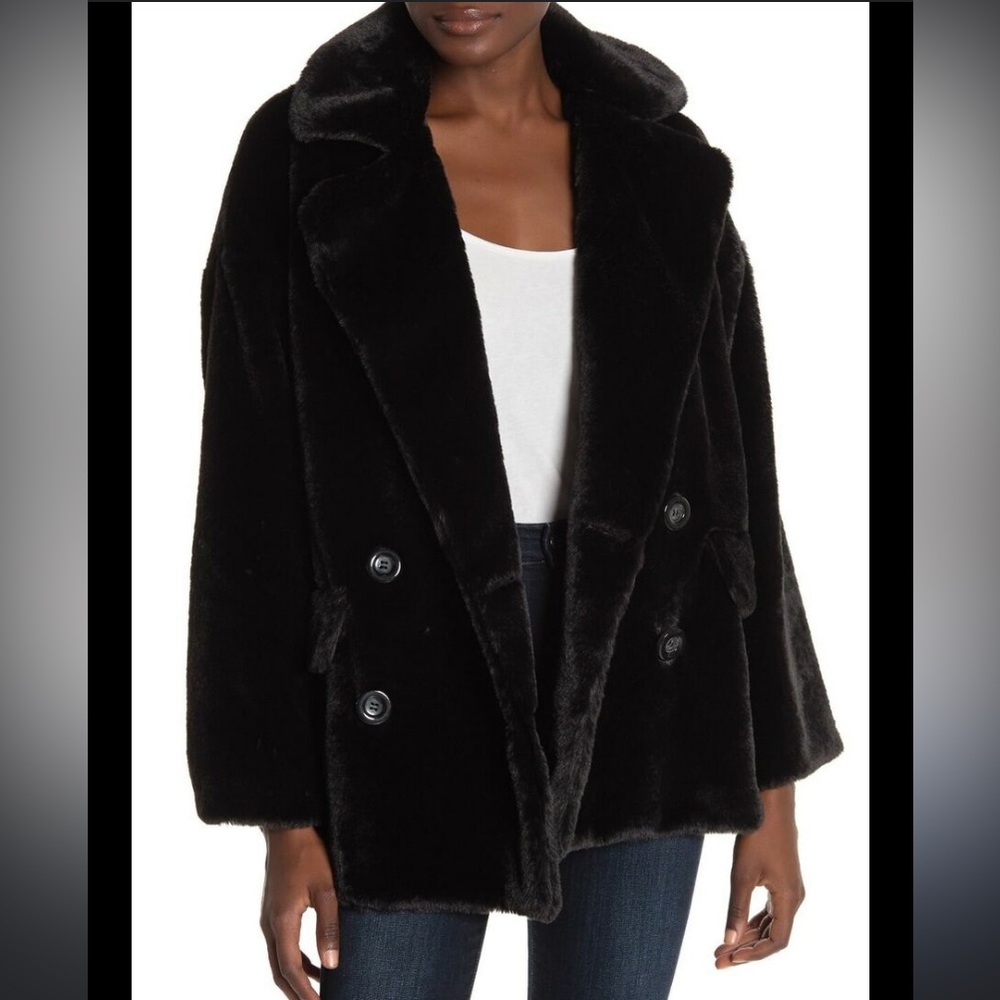 FREE PEOPLE - FAUX FUR COAT